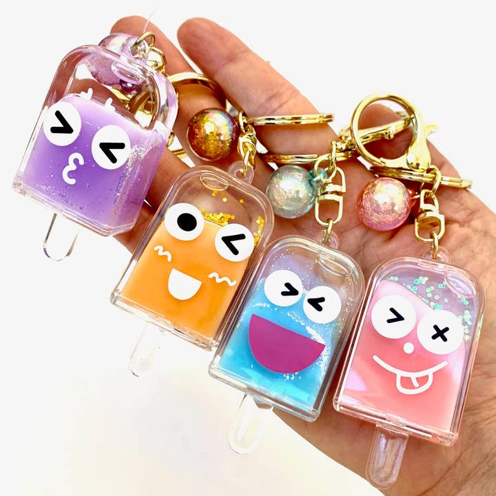 Popsicle Face Key Charm