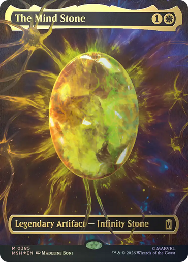 The Mind Stone (Borderless) (Cosmic Foil) [Marvel Super Heroes]