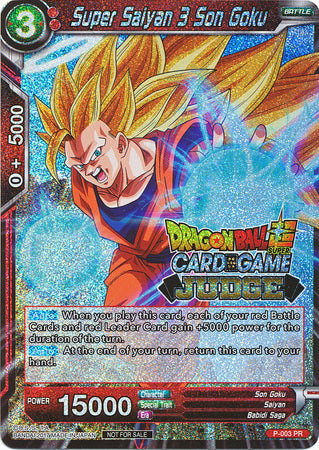 Super Saiyan 3 Son Goku (P-003) [Tarjetas de promoción de jueces] 