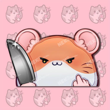 NekoDecal Psycho Animal Peeker Stickers Hamster