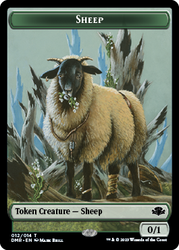 Elefante // Oveja Ficha de doble cara [Fichas remasterizadas de Dominaria] 