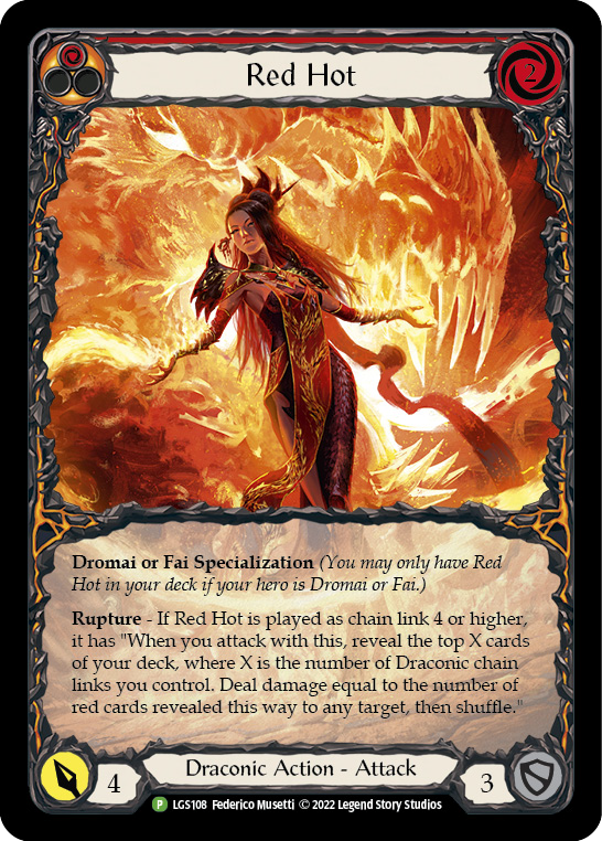 Red Hot [LGS108] (Promoción) Lámina arcoíris 