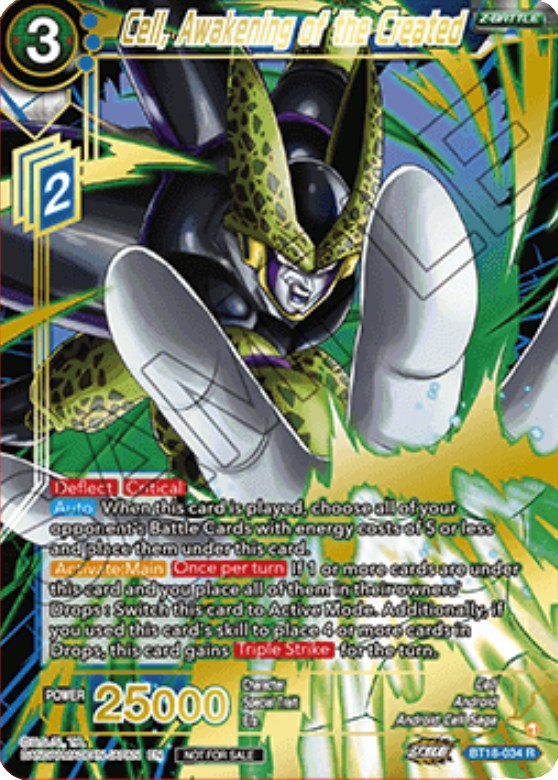 Célula, El despertar de lo creado (Copa Zenkai 2022 Top 64) (BT18-034) [Tarjetas de promoción del torneo] 