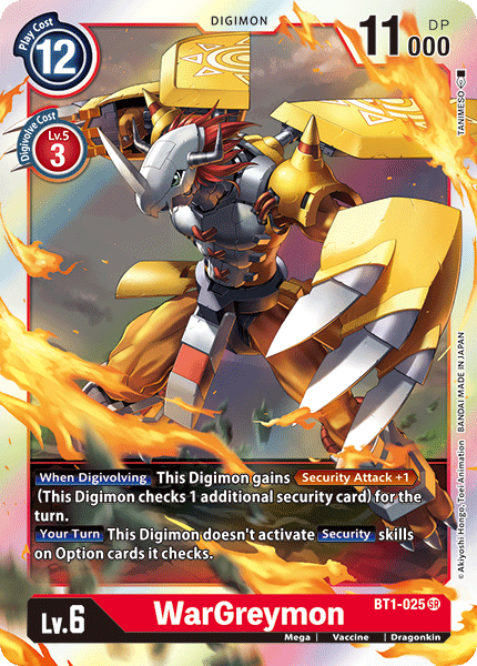 WarGreymon [BT1-025] [Lanzamiento de refuerzo especial Ver.1.0] 