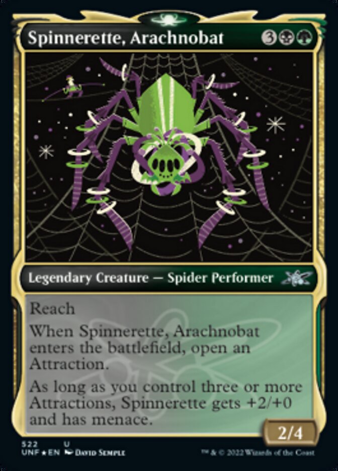 Spinnerette, Arachnobat (Escaparate) (Galaxy Foil) [Unfinity] 