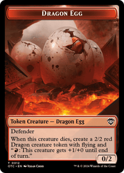 Dragon Egg // Dragon Double-Sided Token [Outlaws of Thunder Junction Commander Tokens]