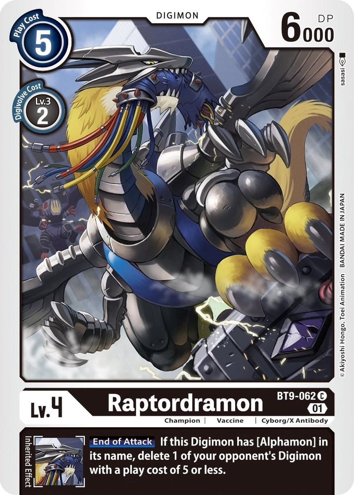 Raptordramon [BT9-062] [Registro X] 