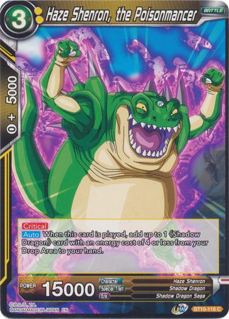 Haze Shenron, el Poisonmancer (BT10-118) [Rise of the Unison Warrior 2da edición] 