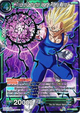 Príncipe de la Destrucción Vegeta, Guerrero Orgulloso (BT11-066) [Vermilion Bloodline 2da Edición] 