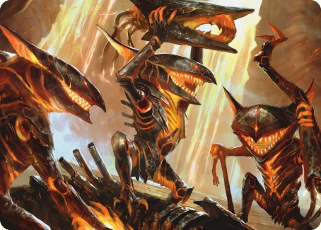 Tarjeta artística alegre de demolición [Phyrexia: All Will Be One Art Series] 