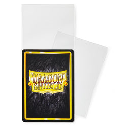 Dragon Shield: Fundas interiores de tamaño estándar de 100 ct - Ajuste perfecto (Transparente 'Sanctus') 