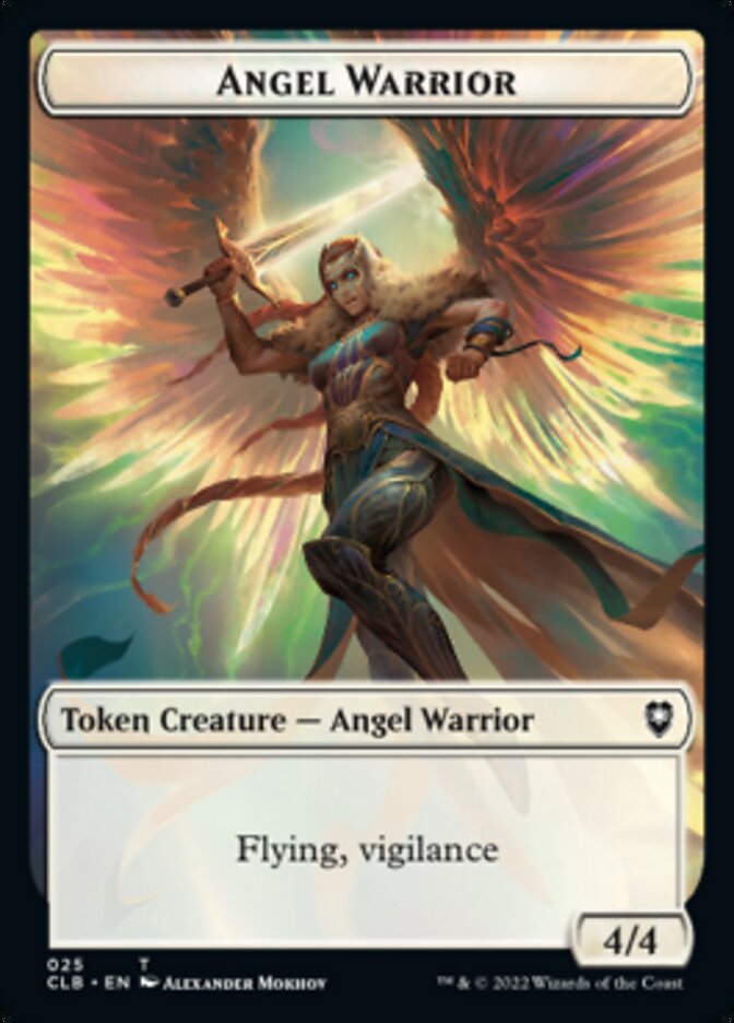 Kor Warrior // Angel Warrior Ficha de doble cara [Commander Legends: Batalla por las fichas de Baldur's Gate] 