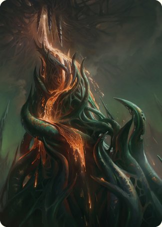 Tarjeta de arte Copperline Gorge [Phyrexia: All Will Be One Art Series] 