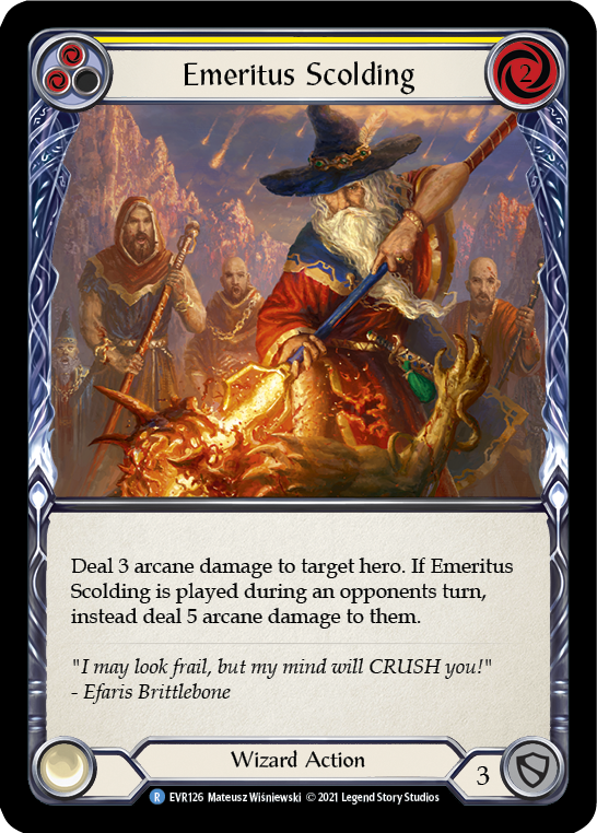Regaño Emérito (Amarillo) [EVR126] (Everfest) 1.a Edición Normal 