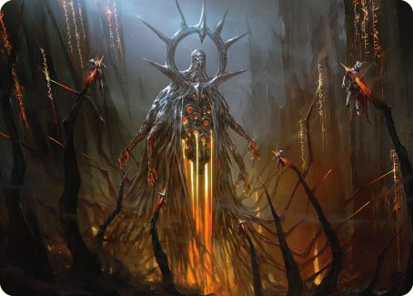 Tarjeta de arte Solphim, Mayhem Dominus [Phyrexia: All Will Be One Art Series] 