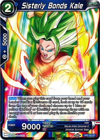 Sisterly Bonds Kale (XD1-04) [Asalto de los Saiyajin] 