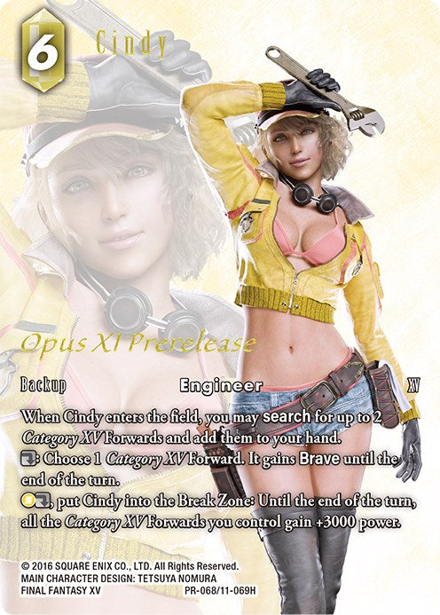 Cindy [Tarjetas promocionales del Opus XI] 