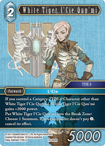Tigre Blanco l'Cie Qun'mi [Opus X] 