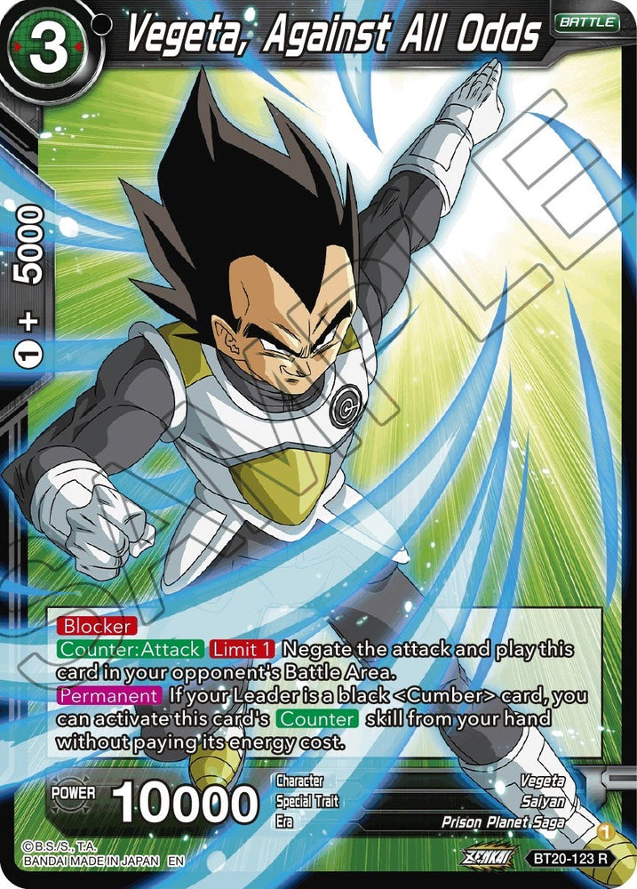Vegeta, contra todo pronóstico (BT20-123) [Poder absorbido] 