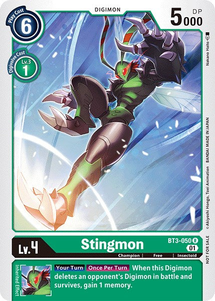 Stingmon [BT3-050] (Paquete ganador Doble Diamante) [Lanzamiento de promociones especiales de refuerzo] 