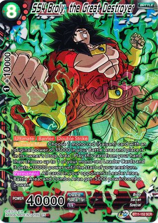 SS4 Broly, el gran destructor (BT11-152) [Vermilion Bloodline 2da edición] 