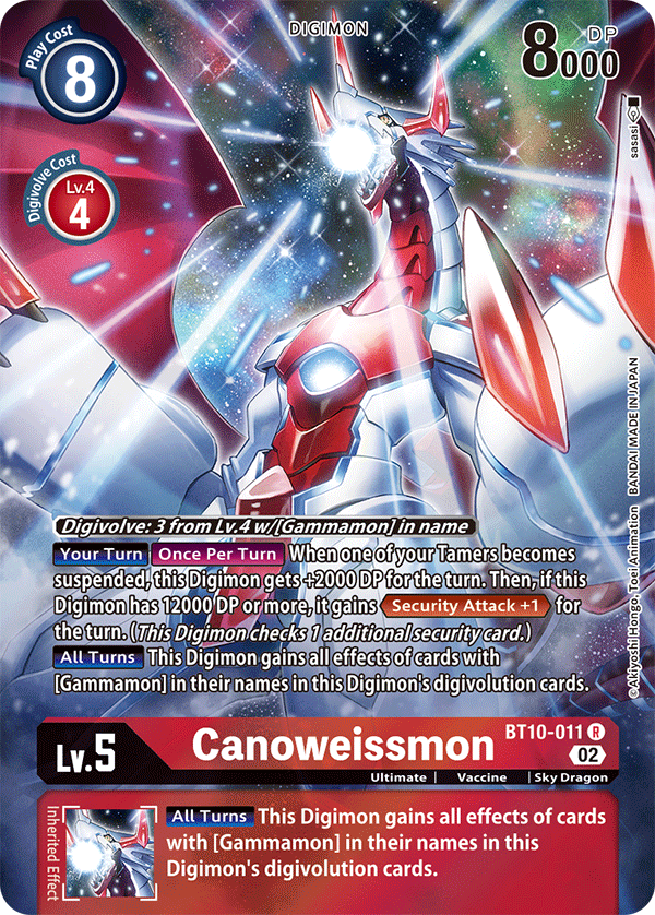 Canoweissmon [BT10-011] (Arte alternativo) [Encuentro Xros] 