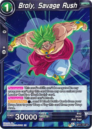 Broly, Savage Rush (BT11-147) [Línea de sangre bermellón] 