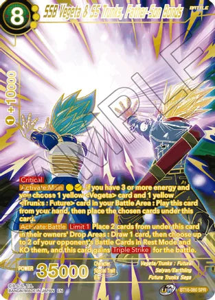 SSB Vegeta y SS Trunks, Vínculos padre-hijo (SPR) (BT16-080) [Reino de los dioses] 