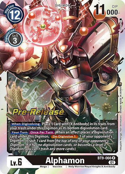 Alphamon [BT9-066] [Promociones previas al lanzamiento de X Record] 
