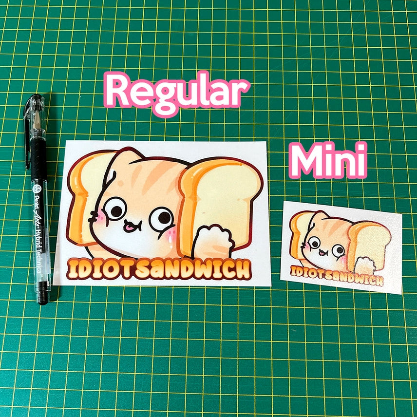 NekoDecal Idiot Sandwich Orange Cat Regular