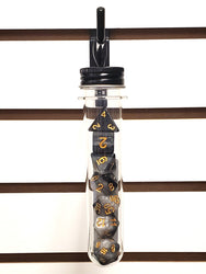 Old School 7 Piece DnD RPG Dice Set: Gradients - Dusk Till Dawn