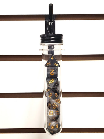 Old School 7 Piece DnD RPG Dice Set: Gradients - Dusk Till Dawn