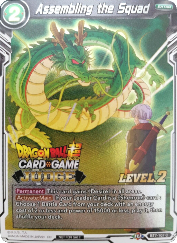 Armando el equipo (Nivel 2) (BT7-107) [Tarjetas de promoción de jueces] 