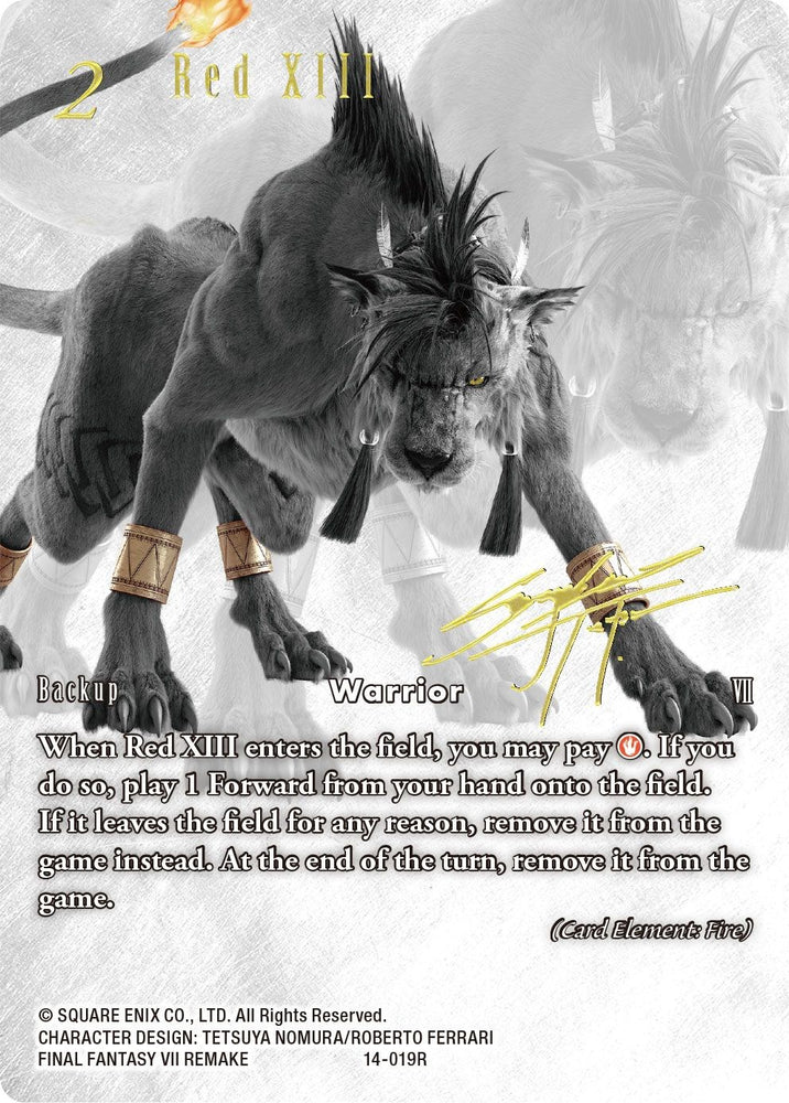 Red XIII (Promoción Noir) [Tarjetas promocionales] 
