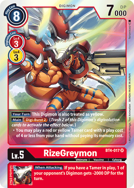 RizeGreymon [BT4-017] [Gran Leyenda] 