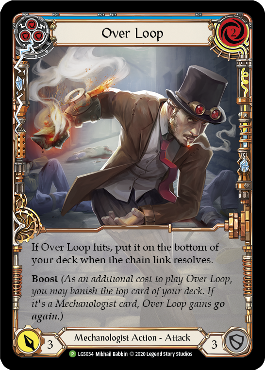 Over Loop (Azul) [LGS034] (Promoción) Lámina arcoíris 