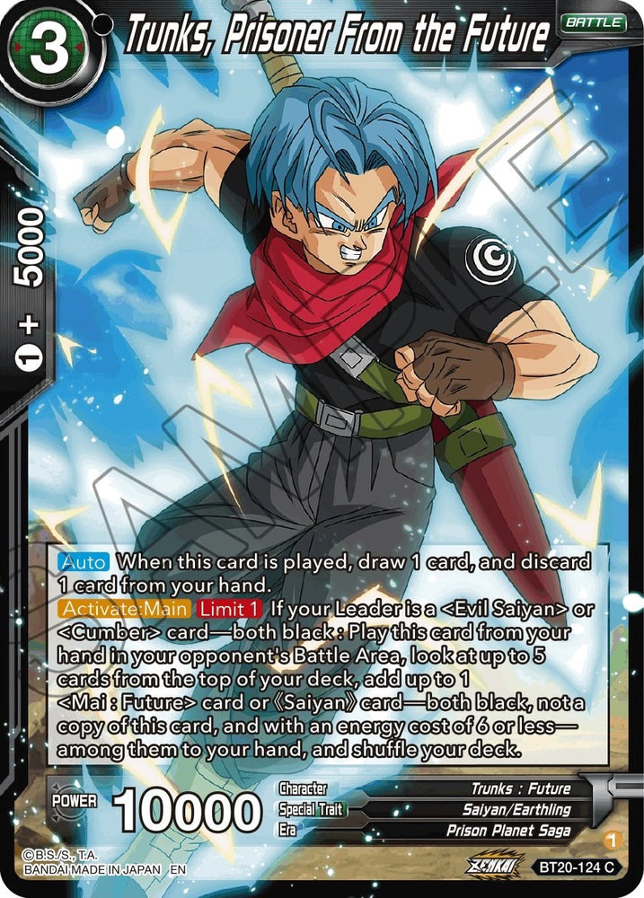 Trunks, prisionero del futuro (BT20-124) [Poder absorbido] 