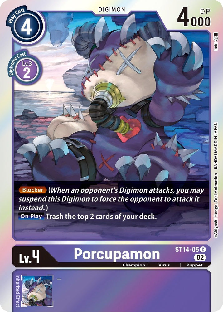 Porcupamon [ST14-05] [Mazo inicial: Conjunto de mazo avanzado Beelzemon] 