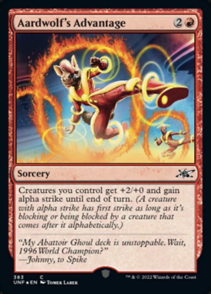 La ventaja de Aardwolf (Galaxy Foil) [Unfinity] 