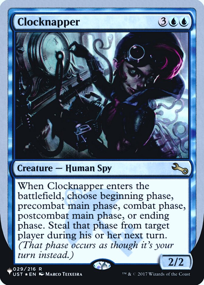 Clocknapper (Edición Unfinity Foil) [La lista] 