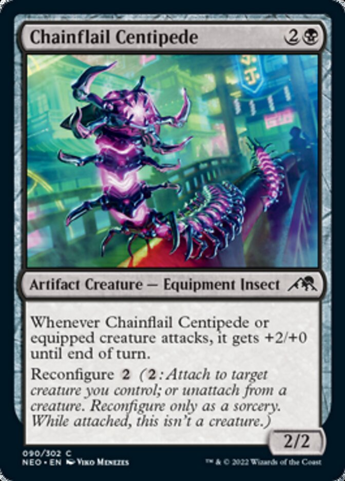 Ciempiés Chainflail [Kamigawa: Dinastía Neón] 