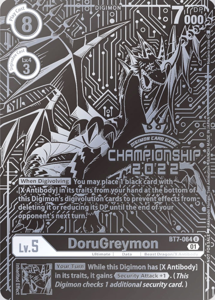 DoruGreymon [BT7-064] (Segundo lugar en la final del campeonato de 2022) [Promociones de próxima aventura] 