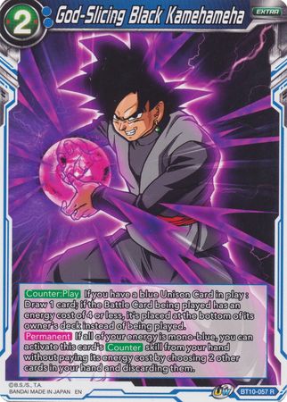 Kamehameha negro que corta a Dios (BT10-057) [Rise of the Unison Warrior 2.a edición] 