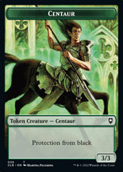 Horror // Ficha de doble cara de centauro [Commander Legends: Battle for Baldur's Gate Tokens] 