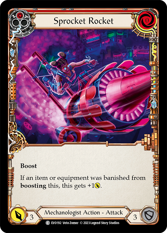 Sprocket Rocket (rojo) [EVO192] (luces brillantes) 