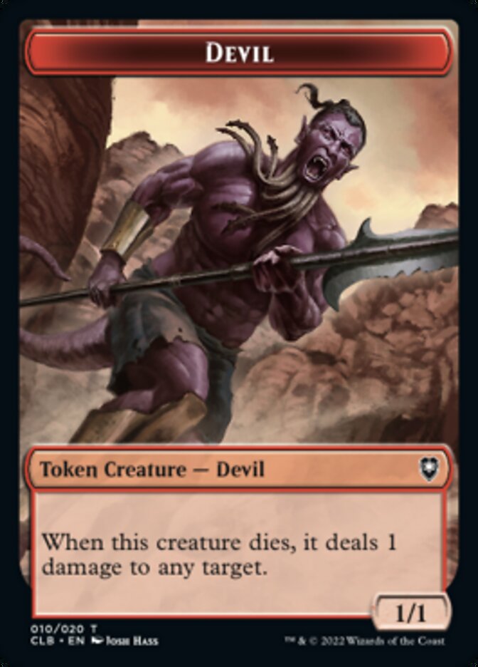Ficha del diablo [Commander Legends: Batalla por las fichas de Baldur's Gate] 