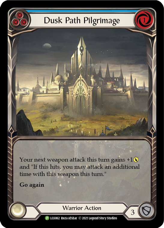 Peregrinación al sendero del anochecer (azul) [LGS062] (Promoción) Lámina arcoíris 