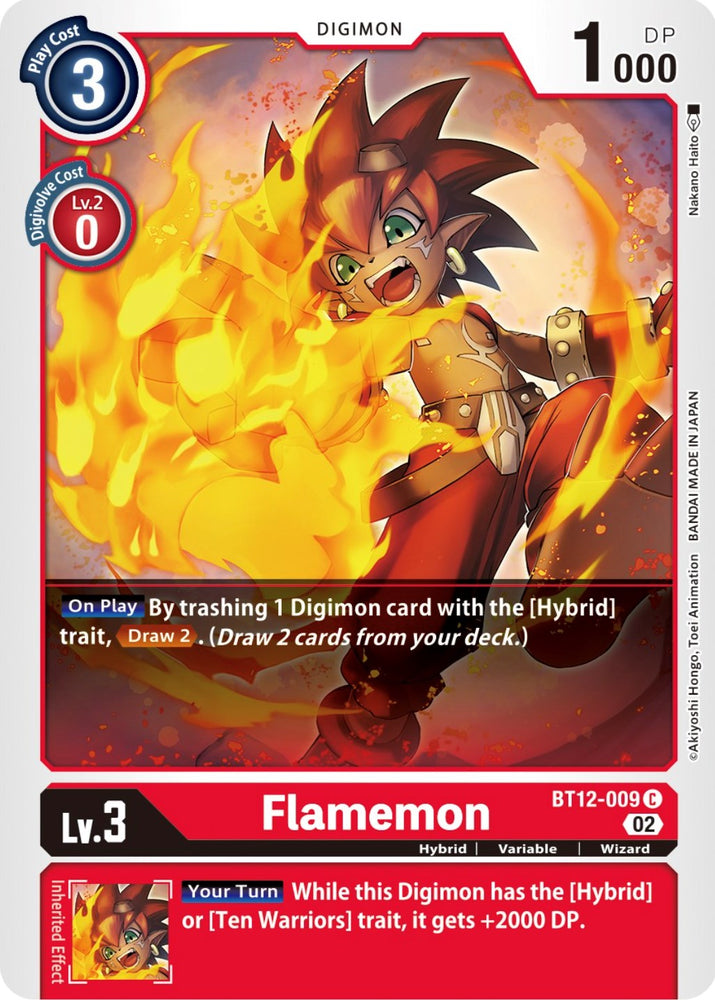 Flamemon [BT12-009] [A través del tiempo] 