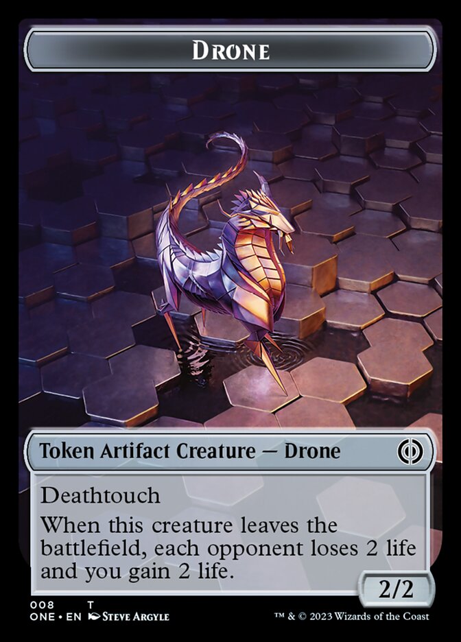 Rebel // Token de doble cara Drone [Phyrexia: Todos serán uno] 