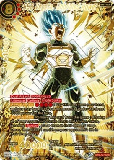 SSB Vegeta, Poder desenfrenado (God Rare) (BT16-147) [Tarjetas de promoción de torneos] 
